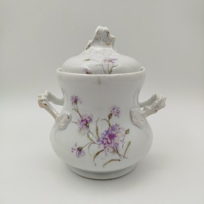купить Сахарница с цветочным декором, Baudour Fuisseaux, фарфор, деколь, золочение, Бельгия, 1900-1918 гг.