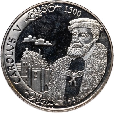 купить Бельгия 500 франков 2000 "500 лет со дня рождения Карла V"