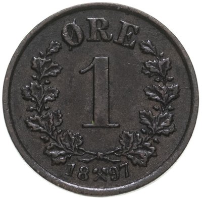 купить Норвегия 1 эре (ore) 1897