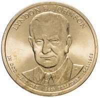 купить США 1 доллар 2015 P "36-й президент США - Линдон Джонсон"