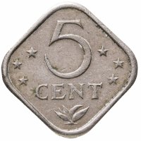 купить Нидерландские Антильские острова 5 центов (cents) 1971-1985, случайная дата