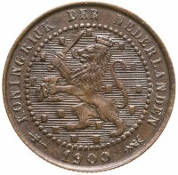 купить Нидерланды 1 цент (cent) 1900