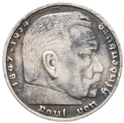 купить Германия, Третий рейх 5 рейхсмарок 1935