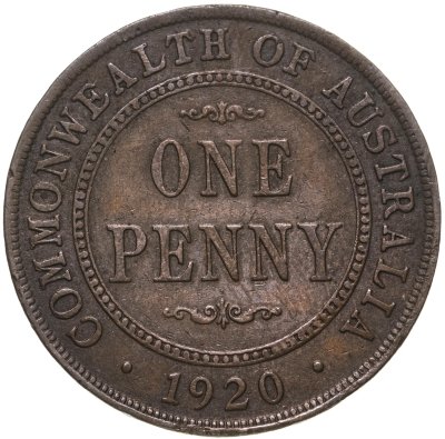 купить Австралия 1 пенни (penny) 1920