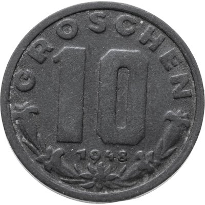 купить Австрия 10 грошей (groschen) 1948