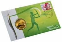 Купить Австралия 5 долларов 2006 "Игры Содружества в Мельбурне" (в конверте с маркой)