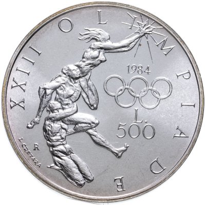 купить Сан-Марино 500 лир (lire) 1984 XXIII летние Олимпийские Игры, Лос-Анджелес 1984