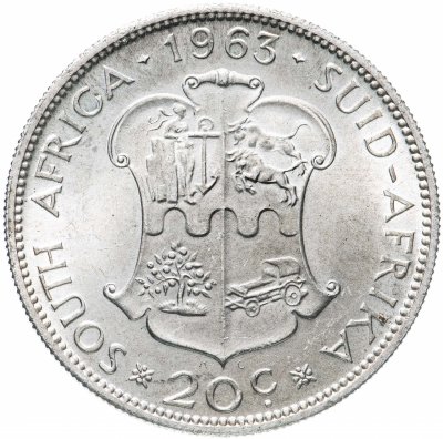 купить ЮАР 20 центов (cents) 1963