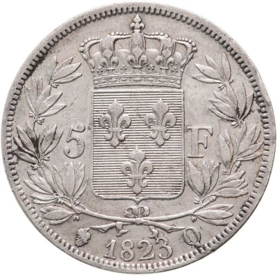 купить Франция 5 франков 1823