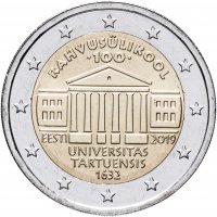 Купить Эстония 2 евро 2019 "100 лет первому эстоноязычному университету"