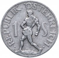 купить Австрия 1 шиллинг (shilling) 1946-1957, случайная дата