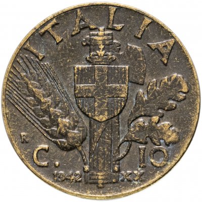 купить Италия 10 чентезимо 1939-1943