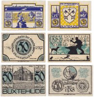Купить Германия (Гамбург: Букстехуде) набор из 3-х нотгельдов 1921 (B)