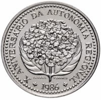купить Португалия 100 эскудо (escudos) 1986 "10 лет автономии Азорских островов"