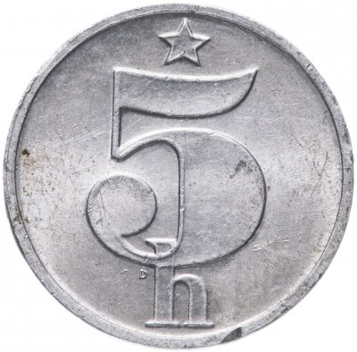 купить Чехословакия 5 геллеров 1977-1990 случайный год