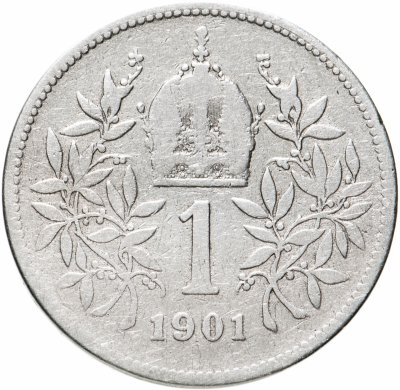купить Австро-Венгрия 1 крона 1901 (монета для Австрии)