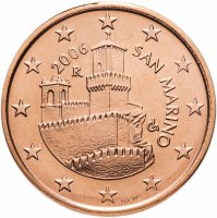 купить Сан-Марино 5 центов (cents) 2006