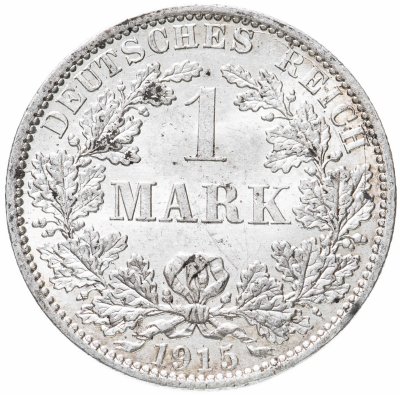 купить Германская Империя 1 марка 1915 А знак монетного двора: "A" - Берлин