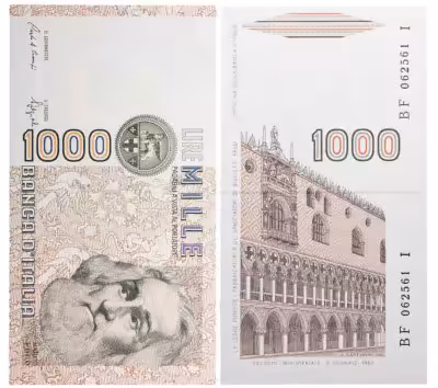 купить Италия 1000 лир 1982 года