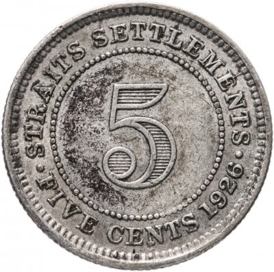 купить Стрейтс Сетлментс 5 центов (cents) 1926