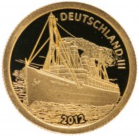 Купить острова Кука 10 долларов 2012 "корабль Deutschland III"