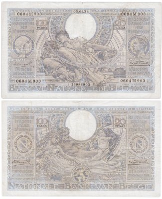 купить Бельгия 100 франков 1934 (Pick 107)
