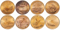 Купить Китай 5 юаней (yuan) 1996 - 1998 набор 8 монет "Красная книга"