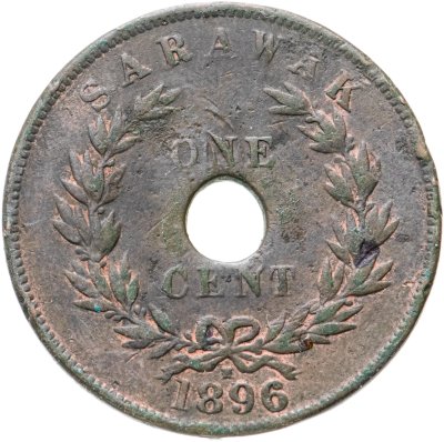 купить Саравак 1 цент (cent) 1896