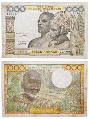 купить Западные Африканские штаты 1000 франков 1959-1965 Côte d'Ivoire