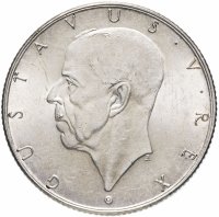 Купить Швеция 2 кроны 1938 "300 лет поселению Делавэр"
