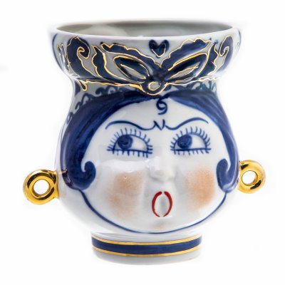 купить Чашка сувенирная "Одарка", фарфор, роспись, золочение, Коростенский фарфоровый завод, г. Коростень, скульптор В.М. Трегубова, СССР, 1962-1972 гг.