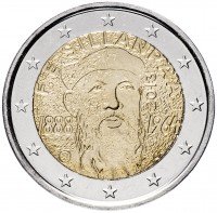 купить Финляндия 2 евро 2013 "125 лет со дня рождения Франса Эмиля Силланпяя"