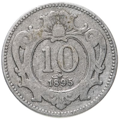 купить Австрия 10 геллеров (heller) 1895