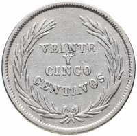 купить Сальвадор 25 сентаво (centavos) 1914