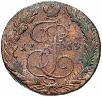 Купить 5 копеек 1769 ЕМ