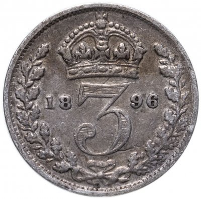 купить Великобритания 3 пенса (pence) 1896