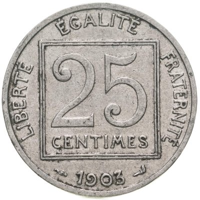 купить Франция 25 сантимов 1903