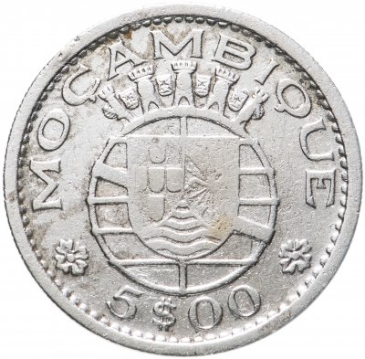купить Португальский Мозамбик 5 эскудо (escudos) 1960