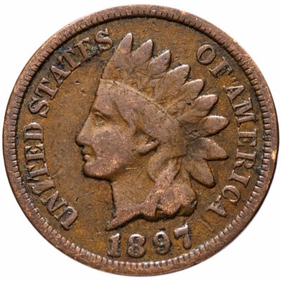 купить США 1 цент (cent) 1897 Indian Head Cent