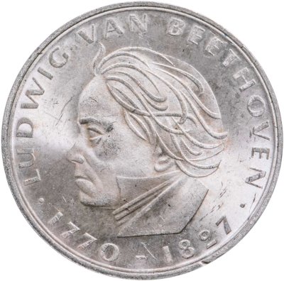купить Германия 5 марок (deutsche mark) 1970 "200 лет со дня рождения Людвига ван Бетховена"