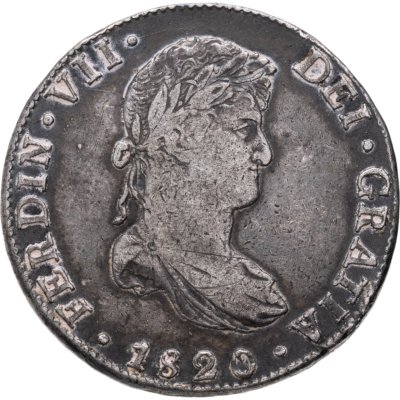купить Мексика 8 реалов (reales) 1820 Mo JJ