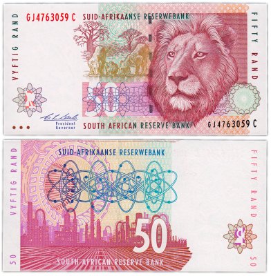 купить ЮАР 50 ранд 1992 (Pick 125b)