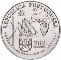 купить Португалия 200 эскудо (escudos) 1994 "500 лет с момента заключения Тордесильясского договора"
