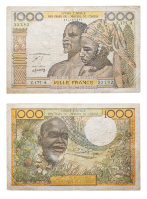 купить Западные Африканские штаты 1000 франков 1959-1965 Côte d'Ivoire