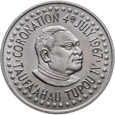 купить Тонга 50 сенити (seniti) 1967 "Коронация Тауфа’ахау Тупоу IV"