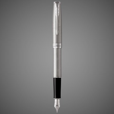 купить Перьевая ручка Parker Sonnet , Stainless Steel CT, перо: F, цвет чернил: black, в подарочной упаковке, Металлы: латунь, нержавеющая сталь, палладий, 2026 г.