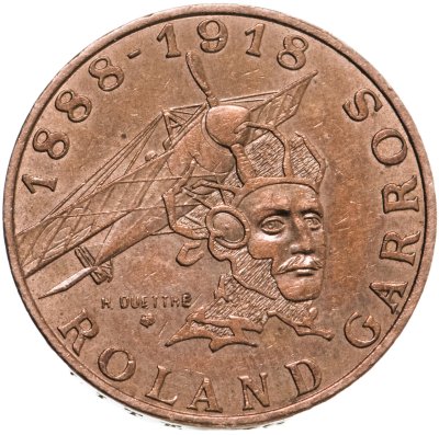 купить Франция 10 франков (francs) 1988 "100 лет со дня рождения Ролана Гарроса"