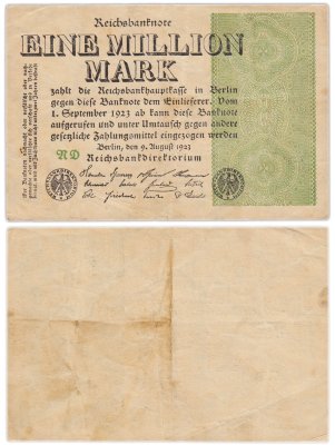 купить Германия 1000000 марок 1923 года (Pick 102a)