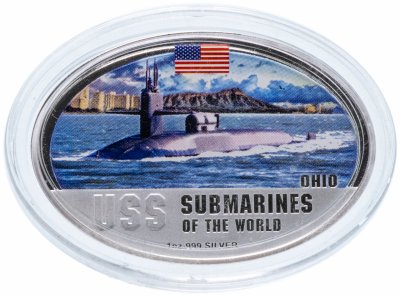 купить Фиджи 2 доллара 2010 «Подводная лодка США – «Огайо» (Ohio)»