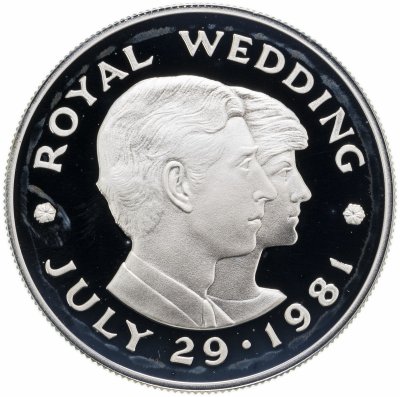 купить Остров Джерси 2 фунта (pounds) 1981 Свадьба Принца Чарльза и Леди Дианы